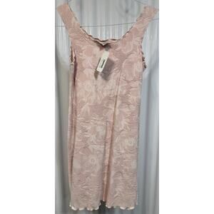Haystacks Girona Aristocrata Brazilian Textured Tank Dress In Peach Size Med NWT